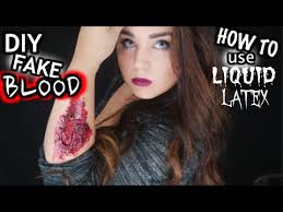 fake blood how to use liquid latex