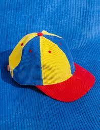 Dugout Corduroy Hat Primary Red And Blue Yellow Aesthetic Blue Aesthetic