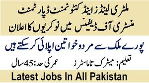 Image result for Military Lands Cantonment Department Jobs 2019 –