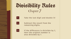 divisibility rules 7