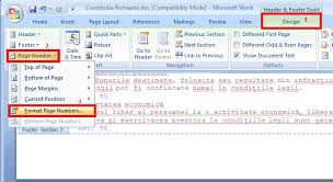 Varianta în limba română va fi scrisă cu litere înclinate. Numerotarea Paginilor Unui Document Word De La O Pagina Specificata Ilustratie