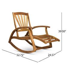 Kaya Outdoor Acacia Wood Rocking Chair With Footrest Teak Walmart Com Rocking Chair Teak Rocking Chair Wood Rocking Chair