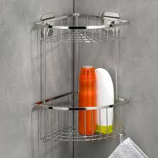 Stainless steel kitchen wall shelves euchre. Large Corner Shelf Arona In Stainless Steel Kela Online Shop