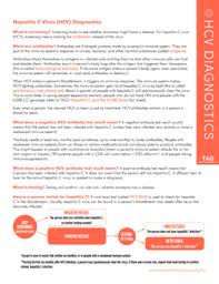 Hepatitis C Virus Hcv Diagnostics Fact Sheet Treatment