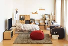 小户型开间 床 沙发还有厨房和谐地在一起 small room design minimalist room bedroom layouts