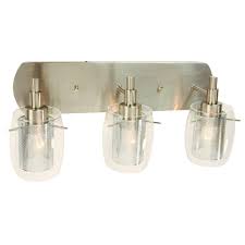 Check spelling or type a new query. Wall Fixtures Hampton Bay Lettie 2 Light Satin Nickel Vanity Light W Clear Glass Mesh Shades Home Garden