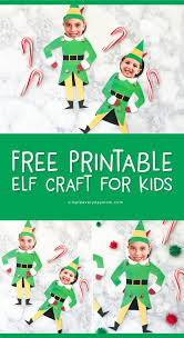 Free Printable Elf Craft For Kids Download This Simple And Fun Printable That Turns Your Chil Elf Crafts Elf Christmas Decorations Elf Themed Christmas Party