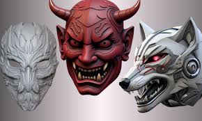 model mask 3d mask helmet 3d helmet 3d cosplay mask helmet cosplay 3d mask