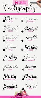 16 Free Calligraphy Fonts For Your Next Creative Project In 2020 Free Calligraphy Fonts Cursive Fonts Alphabet Calligraphy Fonts