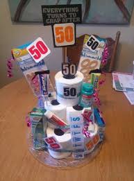 50th Birthday Present Ideas For Men 50th Birthday Toliet Paper Cake 50th Birthday Presents 50th Birthday Party Gifts 50th Birthday Funny