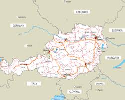 Free printable road map of ireland page 1 line 17qq com. Large Road Map Of Austria