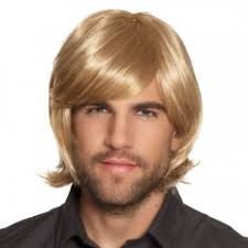 Partyperücke blond Dieter Thomas 70er 80er Schlagerparty "verstellbar"