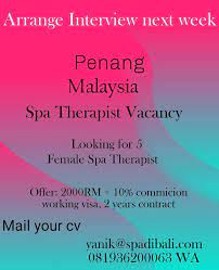 Kertas kerja ini membincangkan kemasukan buruh india di pulau pinang dan seberang perai sejak. Spa Therapist Penang Malaysia Lowongan Spa Negara Asia Terbaru Spa Di Bali