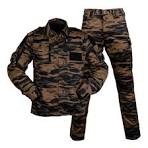 Vêtements de style militaire de police en camouflage noir résistant à la  déchirure OEM de protection de sécurité 729 Style