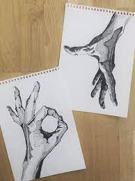 Hands Pen 21x29cm Sketch Book Art Drawings Art Sketchbook