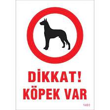 dikkat kopek var uyari levhasi 25x35 11 50tl novelty sign decor novelty