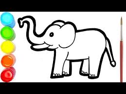 Kumpulan contoh mewarnai gambar rumah berbagai desain. Menggambar Dan Mewarnai Gajah Untuk Anak Anak Mewarnai Gambar Youtube