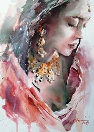 Watercolor by Steve Puttrich French artist