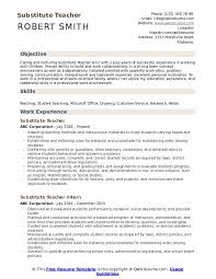 Full time and part time jobs near you. Substitute Teacher Resume Samples Qwikresume