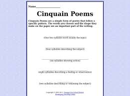 Cinquain Poem Template Syllables Google Search Cinquain Poems Cinquain Poem Template