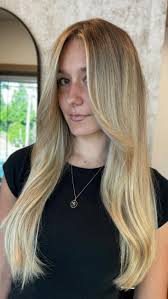 Trying to achieve this style? Here’s what to ask for 👇🏼👇🏼, Full head of  baby lights, super soft money piece with tipped out ends. We glossed her  with clear just to add a little extra shine. You’ll ...