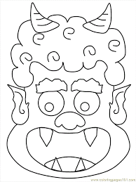 Reinigen, kräftigen, pflegen, schützen sie ihre haare mit unseren produkten. Oni Coloring Page Coloring Pages Coloring Pages For Kids Printable Coloring Pages