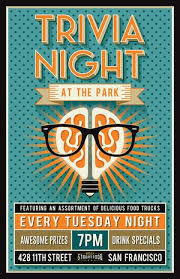 We want your trivia night to be a success, and advertising works. Trivia Night At The Park Trivia Night Trivia Night Flyer Trivia Poster