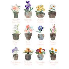 Beautiful flowers, reasonable prices, and reliable service. Birth Month Flowers Personalized For Mom Mother S Day Gifts Personal Prints