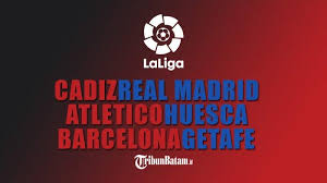 Saat ini barcelona hanya bisa pasrah dan menyerahkan segalanya kepada nasib dalam perburuan gelar la liga musim ini. Jadwal Liga Spanyol Pekan 32 Malam Ini Cadiz Vs Real Madrid Besok Barcelona Vs Getafe Tribun Batam