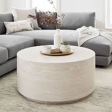 The elegant design of this round coffee table is beautiful, and can easily match your existing decor. Volume Round Drum Coffee Table Wood Table Decor Living Room Coffee Table Decor Living Room Drum Coffee Table