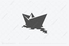 Paper Boat Logo Paper Boat Colorful Animal Paintings Graphic Design Logo