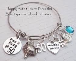 Pick a fun spot to meet with your closest pals and spend the morning celebrating over eggs benedict and mimosas. 50th Birthday Gift For Women Gift For 50th Birthday Woman S 50th Birthday Charm Bracelet Friends 50th Birthday Gift Custom Gift Woman