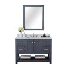 Alya Bath Wilmington 48 In W X 34 2 In H X 22 In D Bath Vanity In White With Marble Vanity Top In White With White Basin He 102 48 W Cwmt The Home Depot In