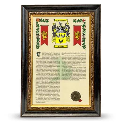 Sassoon Name Meaning, Family History, Family Crest & Coats of Arms
