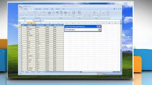 Microsoft Excel 2007 How To Create A Pivot Table Or Pivot Chart Report On Windows Xp