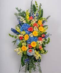 Celebrating Life Standing Spray In Chatham Nj Sunnywoods Florist