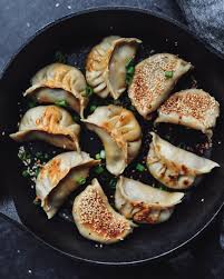 Vegan Mushroom Potstickers Pan Fried Dumplings The Plant Based Wok Recipe Healthy Recipes Vegan Recipes Recipes