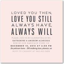 Love You Still Signature White Vow Renewal Invitations In White Or Chenille Magnol Vow Renewal Invitations Wedding Renewal Invitations Wedding Renewal Vows