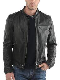 Round Neck Mens Leather Jacket Leather Jacket Men Style Leather Jacket Style Leather Jacket
