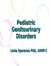 Pediatric Genitourinary Disorders Student 2013 1 1 Ppt Pediatric Genitourinary Disorders Linda Speranza Phd Arnp C Pediatric Differences Nephrons Course Hero