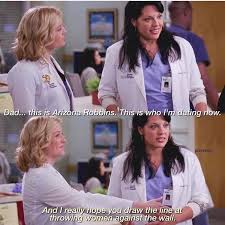 From her own experience, arizona understands that for some parents, accepting a child's sexuality is a process. Pin By Nataliegrizzell On Grey S Anatomy Greys Anatomy Characters Greys Anatomy Funny Greys Anatomy Facts