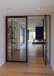 Dubbele Glazen Pivoterende Deur Glass Doors Interior Doors Interior Modern Glass Entrance Doors