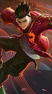 Abstract, modern mobile phone screen wallpaper with three option. Chou Stun Mobile Legends 4k Ultra Hd Mobile Wallpaper