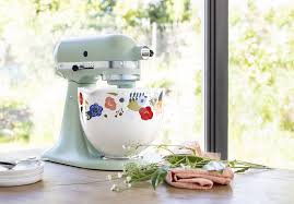 Make time & effort in the kitchen easy! Kitchenaid Created New Stand Mixer Ceramic Bowls With Fun Patterns New Kitchenaid Products Spring 2019