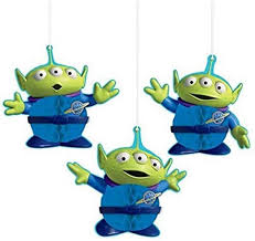 American greetings toy story 3 invite postcards, 8 count, party supplies. Amazon Com Amscan Toy Story 4 Green And Blue Aliens Honeycomb Party Decorations 3 Ct 290129 Toys Games