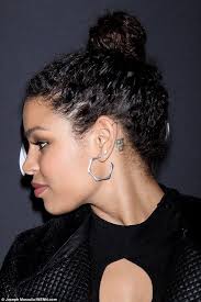 Behind the ear tattoo 55 different suggestions. Jordin Sparks Writhes In Pain During Tattoo Session In New Instagram Video Daily Mail Online