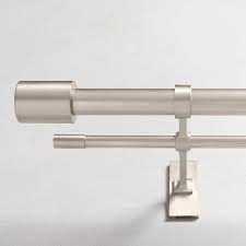 Maybe you would like to learn more about one of these? Oversized Metal Double Curtain Rod Brushed Nickel