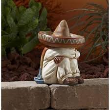 Southwestern gardens pull influence from spanish colonial and moroccan architecture and style. Desert Sleeping Mexican Sombrero Muchacho Statuary Garden Decoration Statue Ebay Statuary Outdoor Garden Decor Lawn Ornament