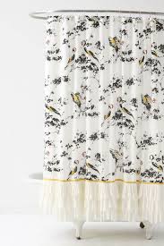 May 31, 2019 · paralyzed by the prospect of choosing window curtains and drapes? Pretty Black White And Yellow Shower Curtain With A Hint Of Red From Anthropologie Yellow Shower Curtains Bird Shower Curtain Anthropologie Shower Curtain