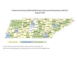 Click on the tennessee population map to view it full screen. Federal Shortage Areas